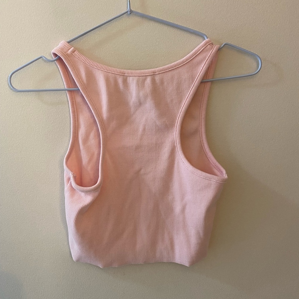 Forever 21 Pink Ribbed Tank Top - Picture 3 of 3
